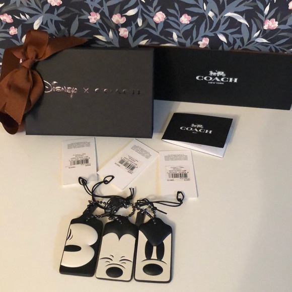 Coach Disney 3 Mickey Hangtag/keychains